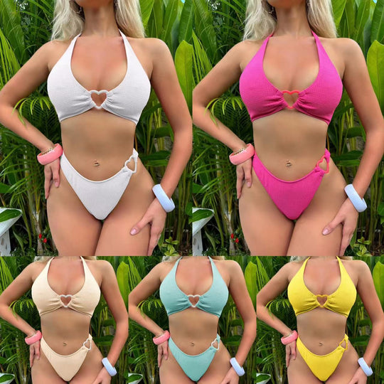 Damen Bikini mit Herzdetails und raffiniertem Design EB