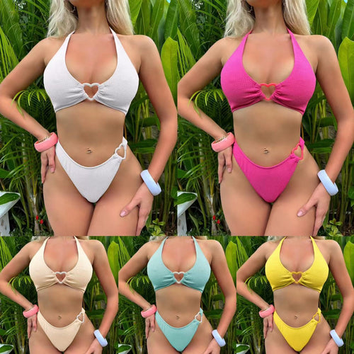 Damen Bikini mit Herzdetails und raffiniertem Design EB