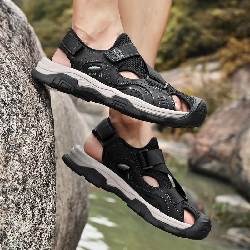 Damen Sportliche Outdoor-Sandalen mit verstellbarem Riemen und rutschfester Sohle EB