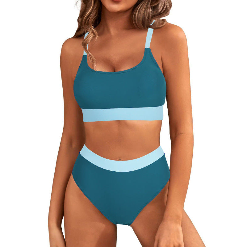 Damen Bikini-Set mit hohem Bund und sportlichem Schnitt EB