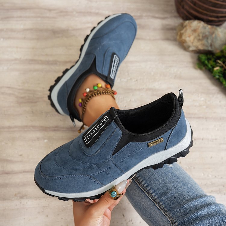 Damen Sportliche Slip-On Schuhe mit rutschfester Sohle EB