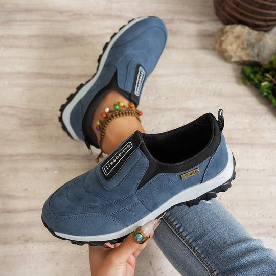 Damen Sportliche Slip-On Schuhe mit rutschfester Sohle EB