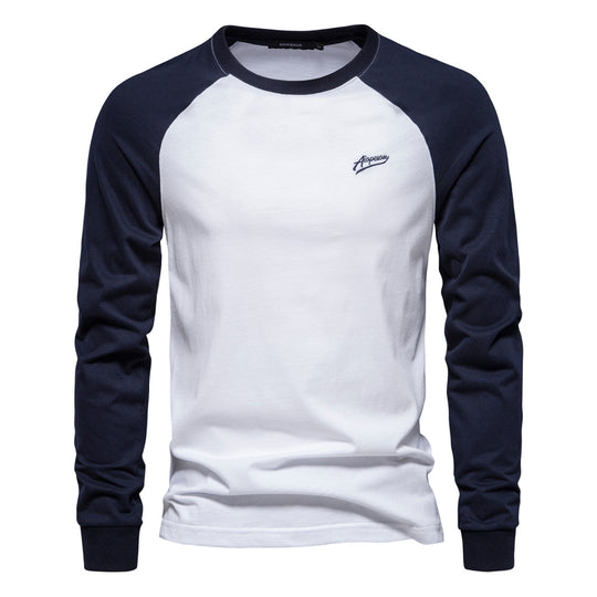 Herren Langarmshirt mit markantem Raglan-Design EB