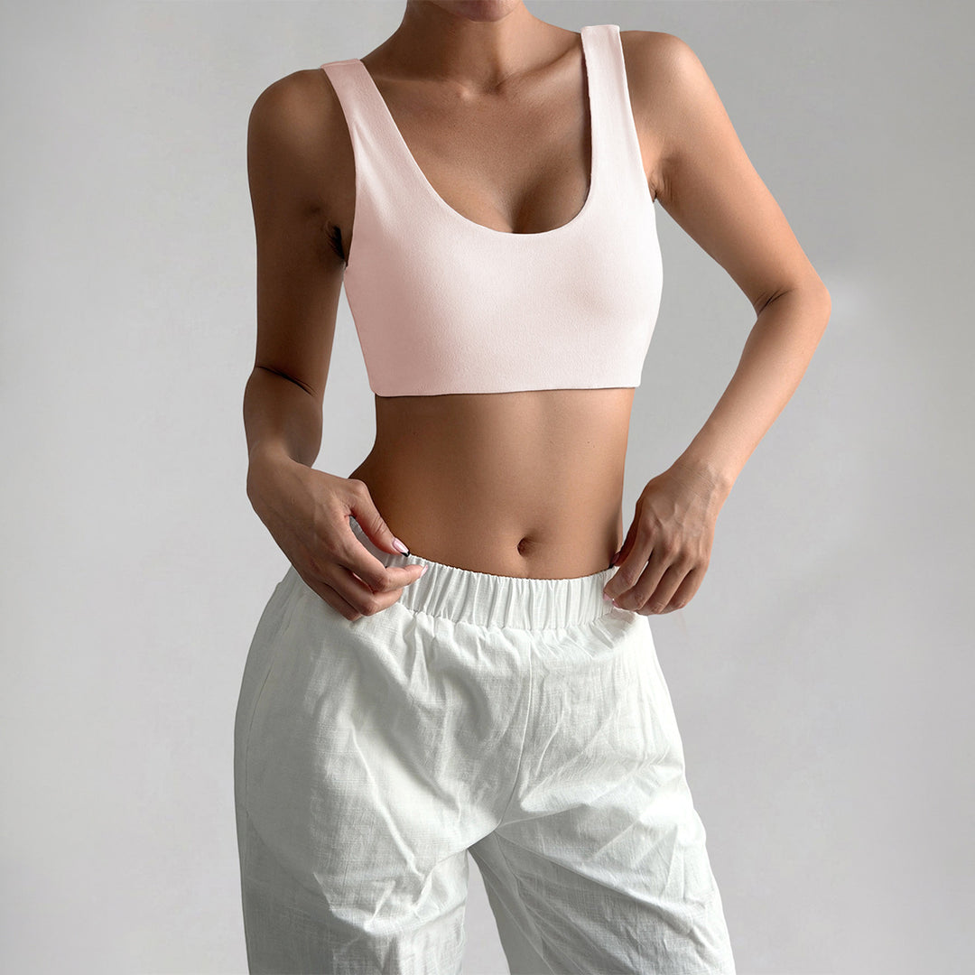 Damen Sport-Bustier mit bequemen breiten Trägern und elastischem Schnitt EB