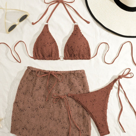 Damen Bikinis mit verspielter Wickeloptik EB