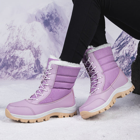 Damen Winterstiefel mit isolierter Fütterung und rutschfester Profilsohle EB