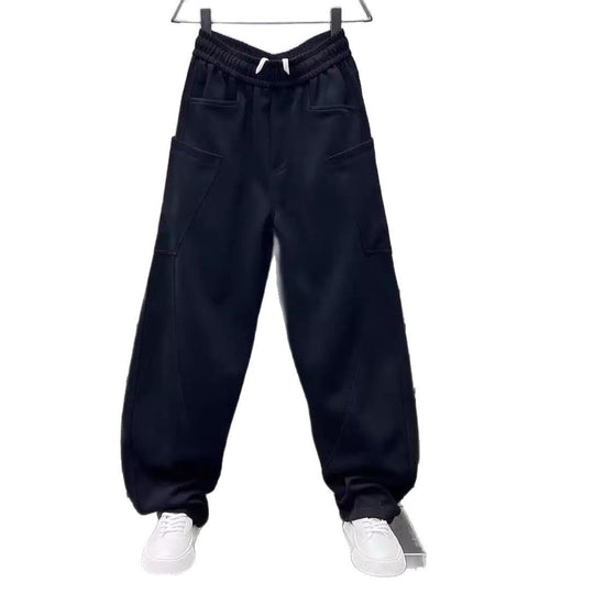 Damen bequeme Sweathose mit Cargo-Taschen EB