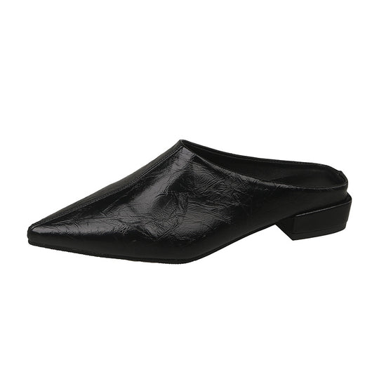 Damen Elegante und modische Mules mit niedrigem Absatz EB