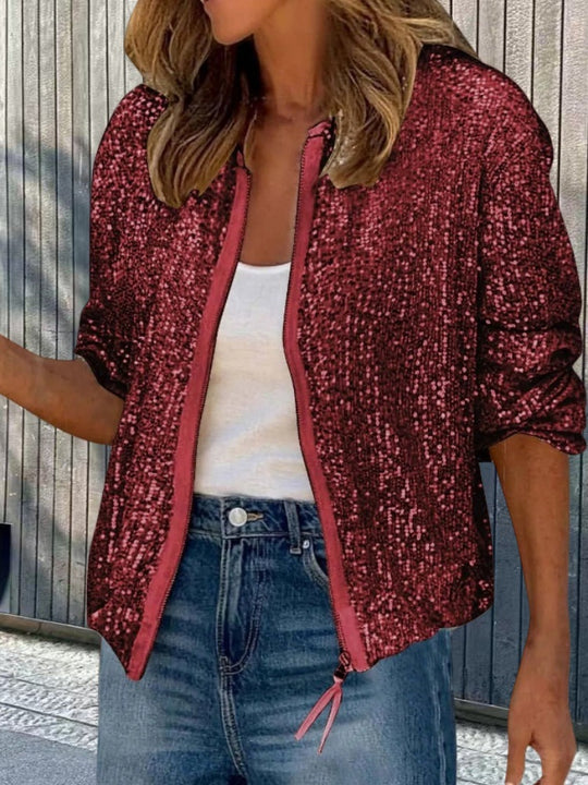 Damen Modische Oversized-Wolljacke mit stylischen Knopfdetails EB