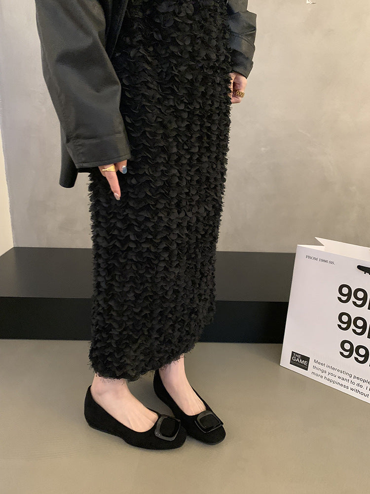 Damen elegante Ballerinas mit modischem Schleifenakzent und komfortabler Innensohle EB