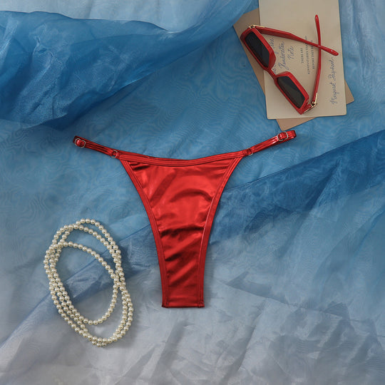 Damen Hochgeschnittener Bikini-Höschen mit elegantem Design EB