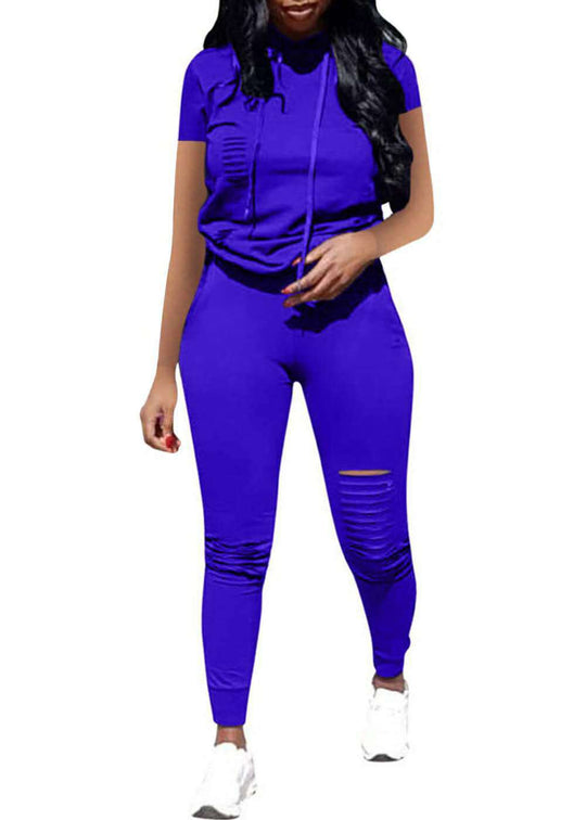 Damen Jogginganzug mit stylischen Zipper-Details und sportlicher Passform EB