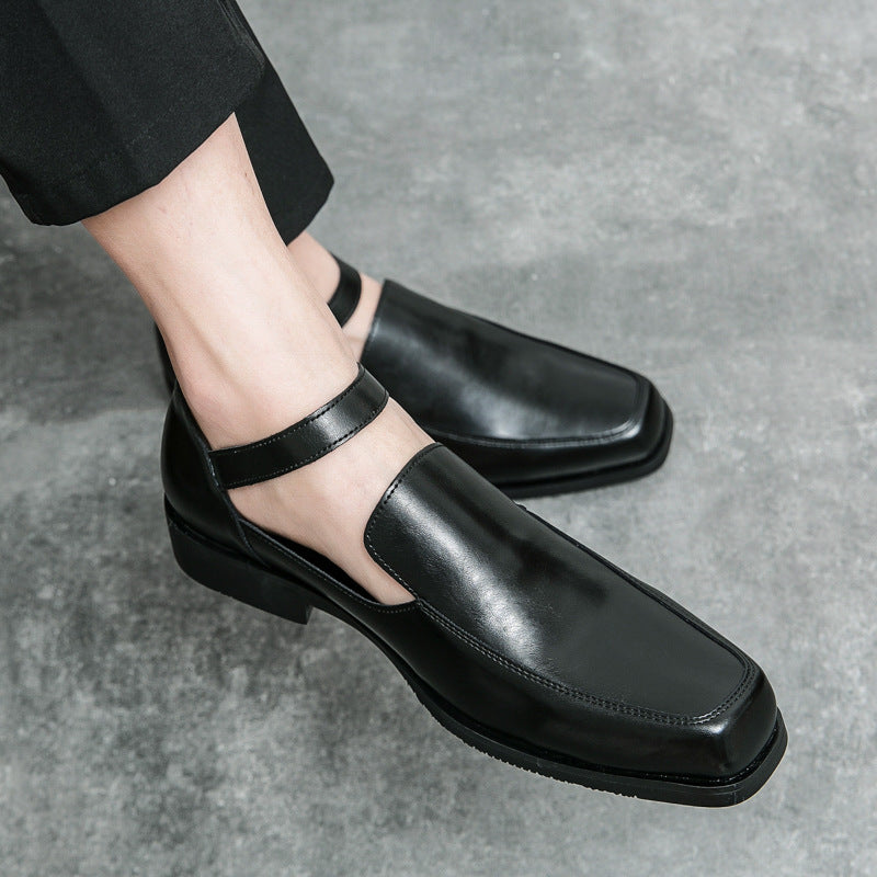 Damen Elegante Lederschuhe mit praktischem Schnallenverschluss EB