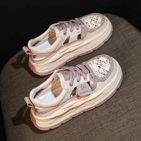 Damen Chunky Sneakers mit atmungsaktiver Mesh-Oberfläche und komfortabler Dämpfung EB