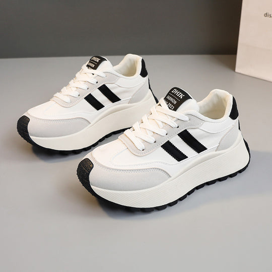 Damen Plateau Sneakers mit ergonomischem Dämpfungssystem und modischem Design EB