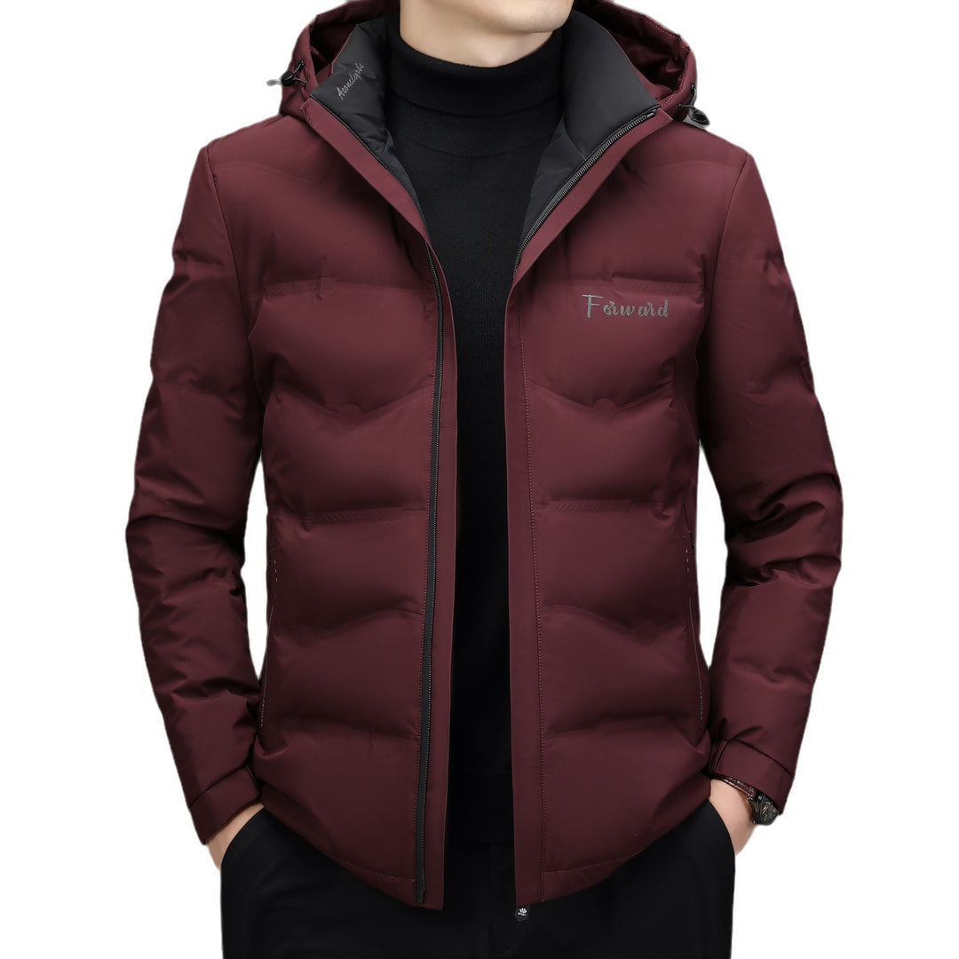 Herren Steppjacke mit Kapuze und schlanker Thermofütterung EB