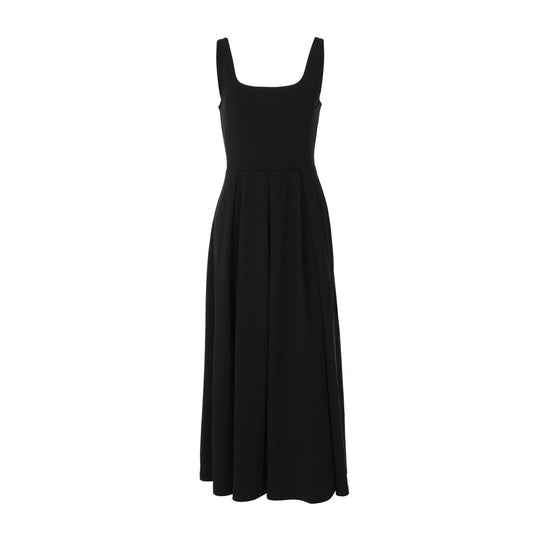 Damen Elegantes Maxikleid mit A-Linie und breiten Trägern EB