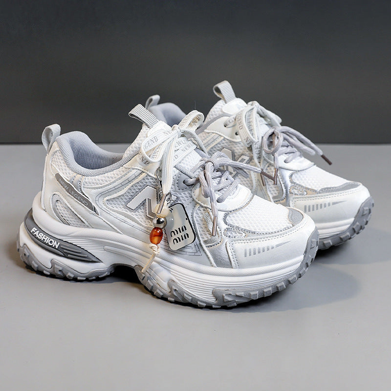 Damen Sportliche Sneakers mit atmungsaktiver Mesh-Oberfläche und dämpfender Laufsohle EB 1771555686
