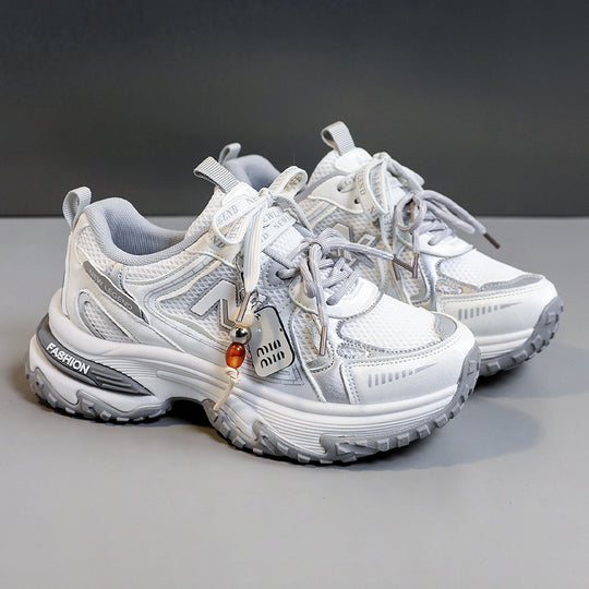 Damen Sportliche Sneakers mit atmungsaktiver Mesh-Oberfläche und dämpfender Laufsohle EB 1771555686