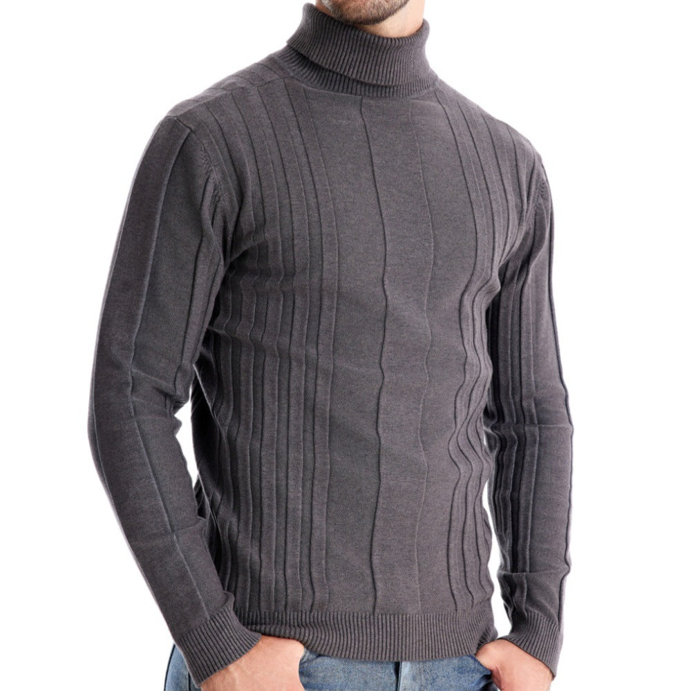 Herren Stehkragen Pullover EB