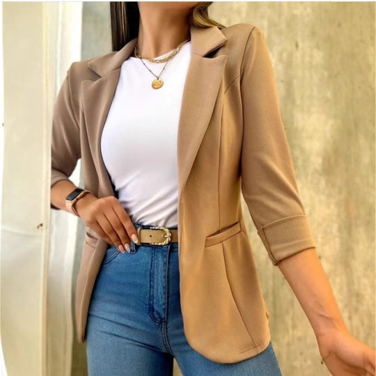 Damen Modischer Blazer mit lässigen Taschen EB