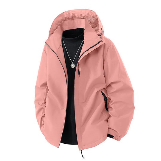 Herren nan leichte wetterfeste Softshelljacke mit verstellbarer Kapuze, winddichter Außenlage und atmungsaktivem Meshfutter EB