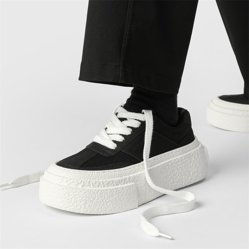 Damen Modische Plateau Sneakers mit strukturierter Sohle EB