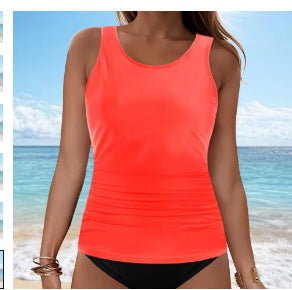 Damen Tankini-Oberteil mit Raffung EB