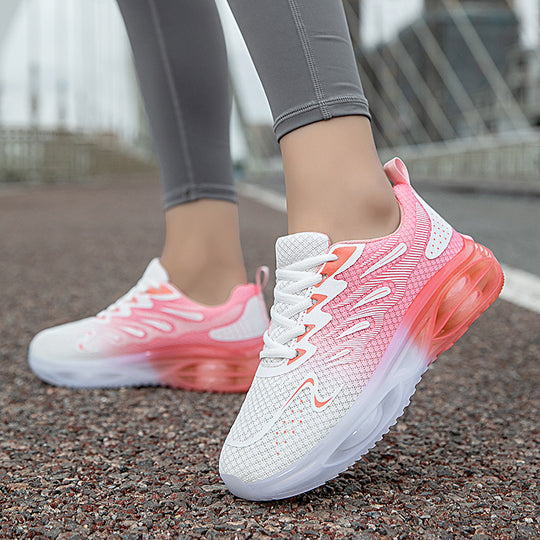 Damen Sneakers mit atmungsaktiver Mesh-Oberfläche und stoßdämpfender Sohle EB