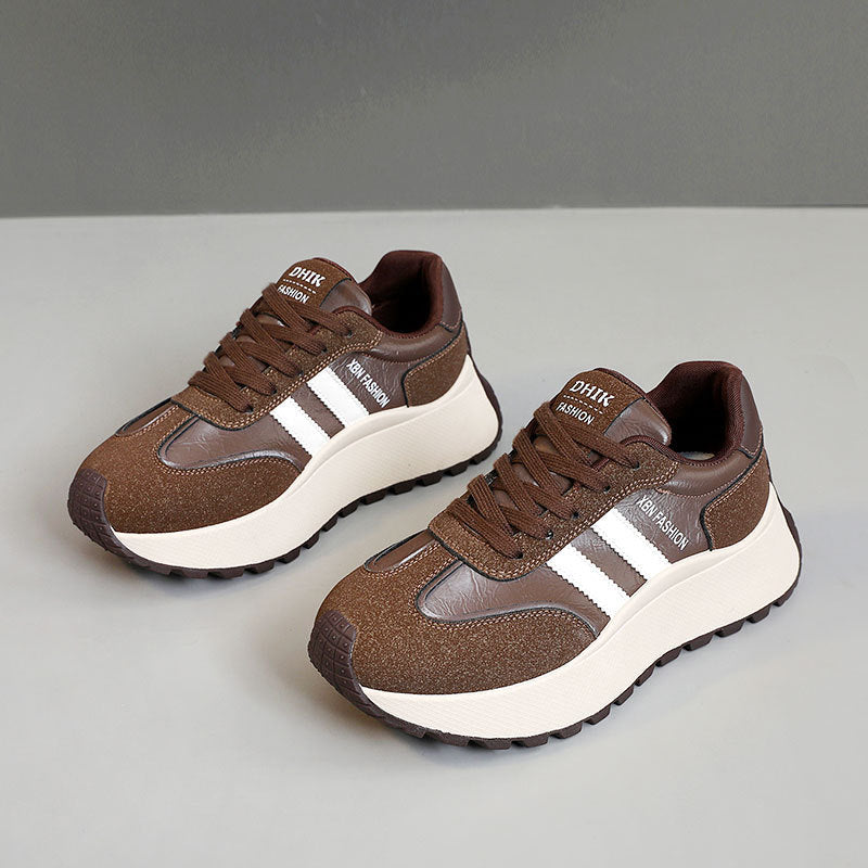Damen Chunky Sneakers mit ergonomischer Dämpfung und rutschfester Laufsohle EB