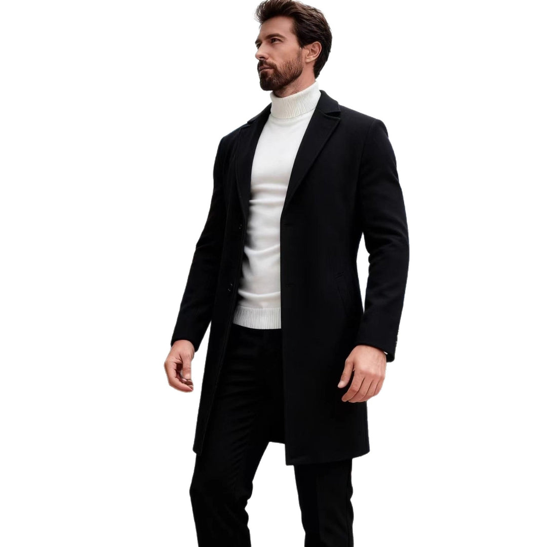 Herren eleganter Wollmantel EB