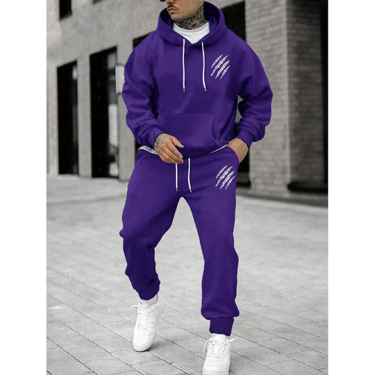 Herren Trainingsanzug mit modernem Grafikdesign und praktischen Taschen EB