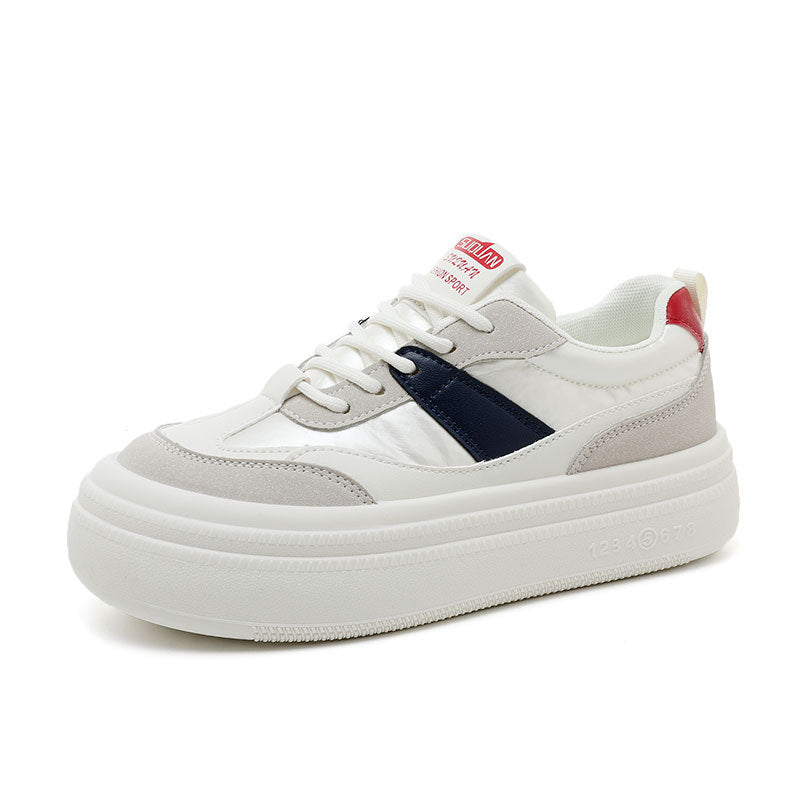 Damen sportliche Plateau-Sneaker mit modischem Design und bequemer Dämpfung EB