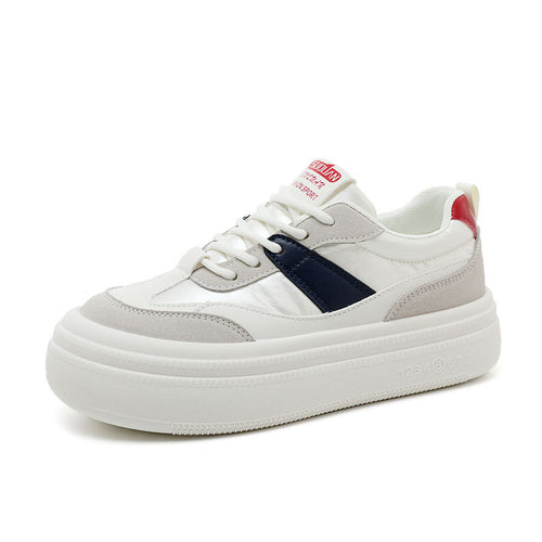 Damen sportliche Plateau-Sneaker mit modischem Design und bequemer Dämpfung EB