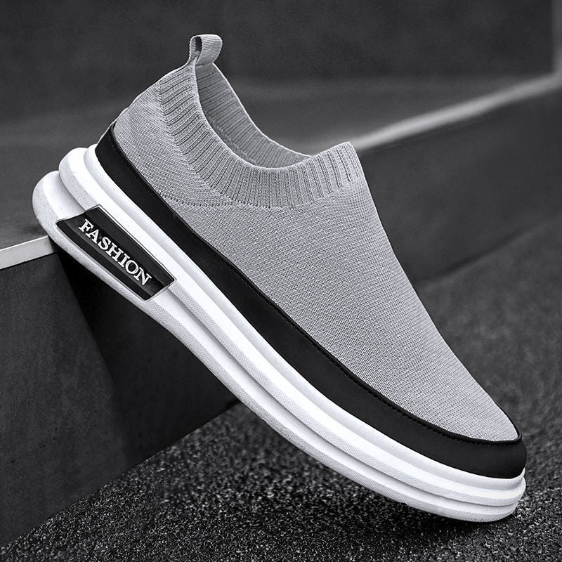 Damen Elastische Slip-On Sneakers mit bequemer Sohle EB