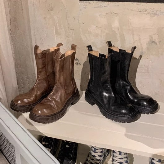 Damen Chelsea Boots mit ergonomischem Fußbett und griffiger Sohle EB