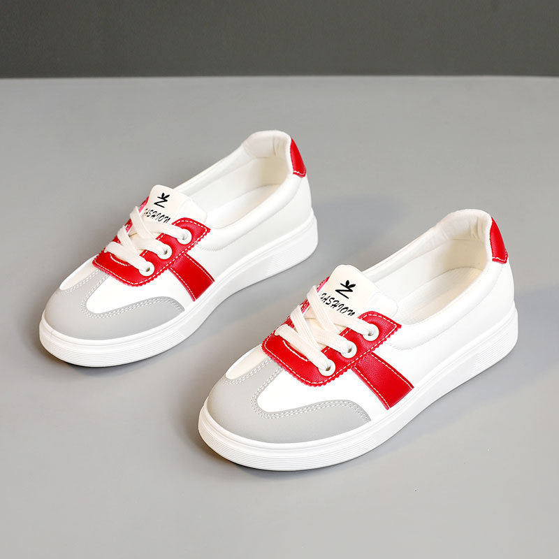 Damen Modische Sneakers mit Metallic-Akzenten und Komfortsohle EB