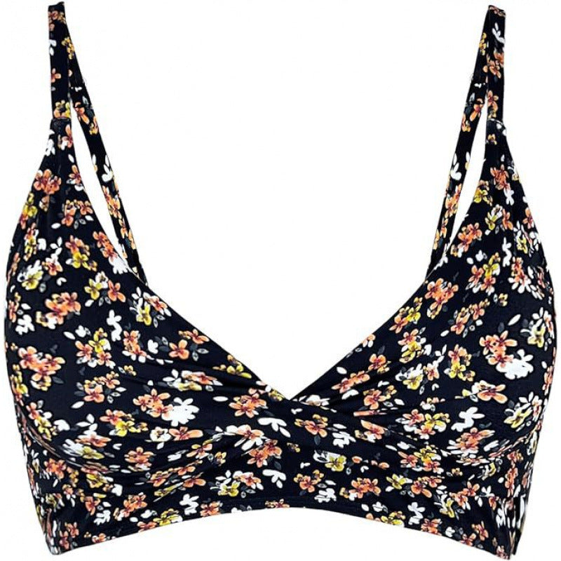 Damen Sportliches Bikini-Oberteil mit Wickel-Design EB