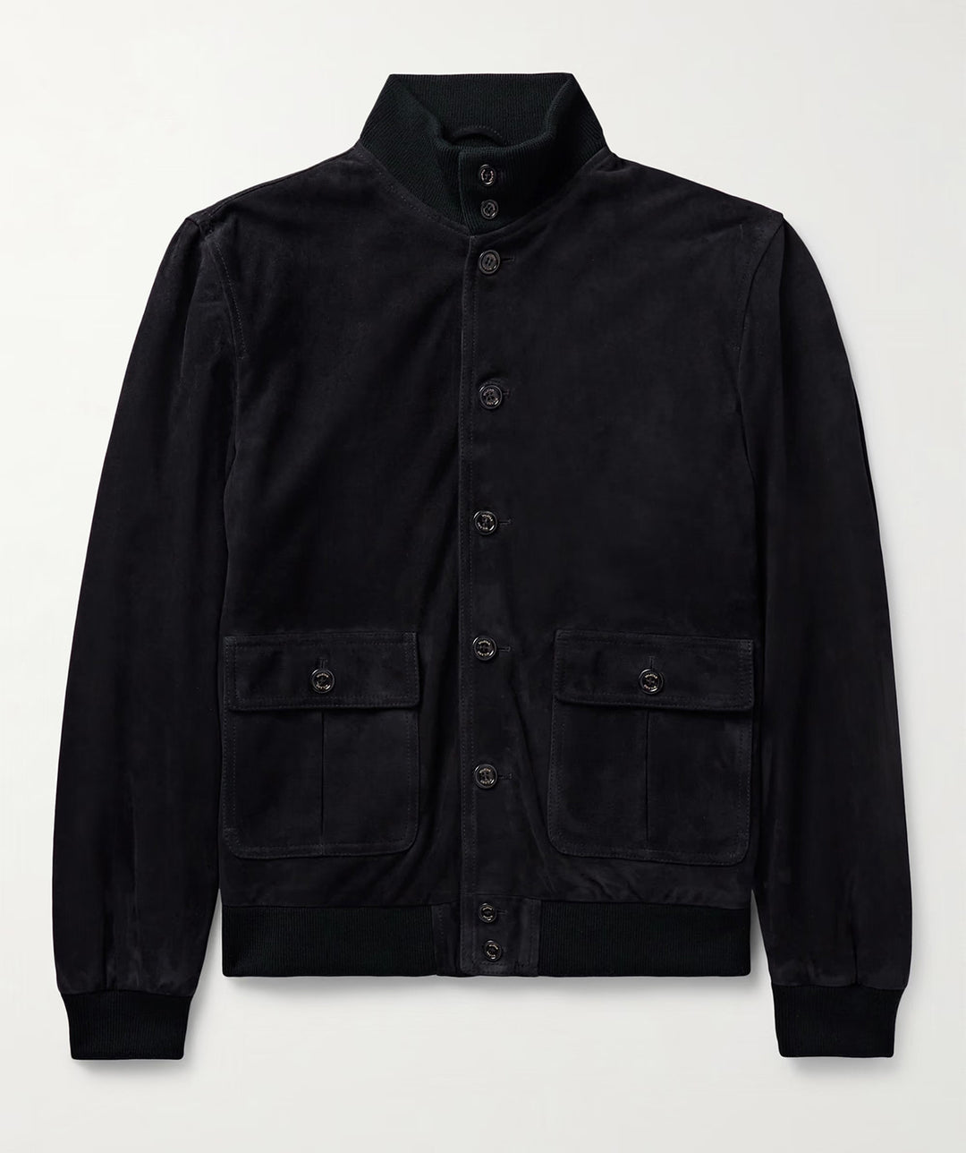 Herren modische Wildlederjacke mit strukturiertem Design EB