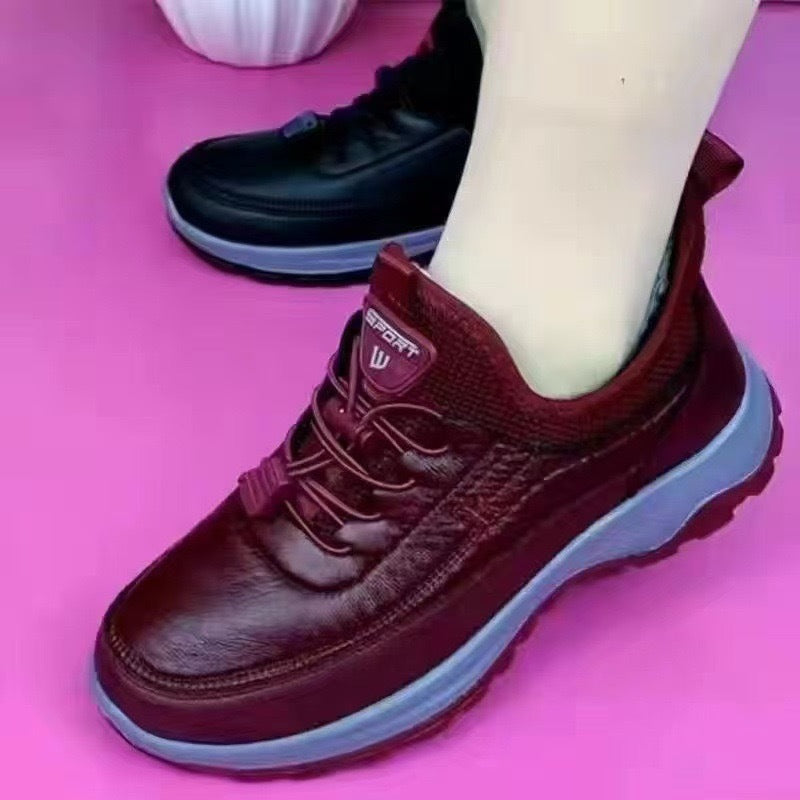 Damen Sportliche und bequeme Schnürsneaker mit dämpfender Sohle EB