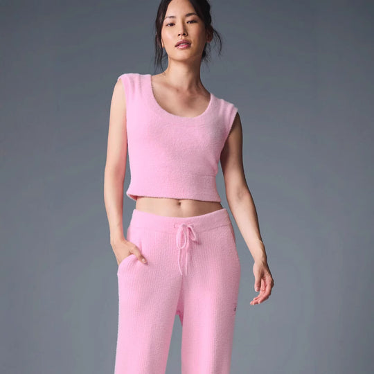 Damen ärmelloses Stricktop mit stylishen Details EB