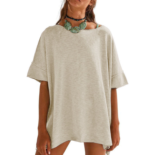Damen Oversized Relaxed Fit T-Shirt EB