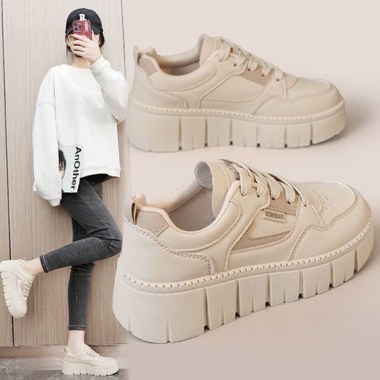 Damen Chunky Sneakers mit futuristischem Design und hohem Plateau EB