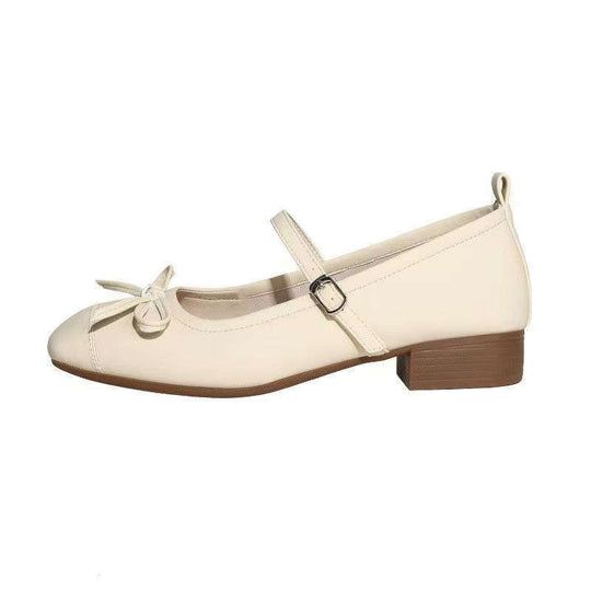 Damen Ballerinas mit dekorativem Riemchen und moderner Schleifenapplikation EB