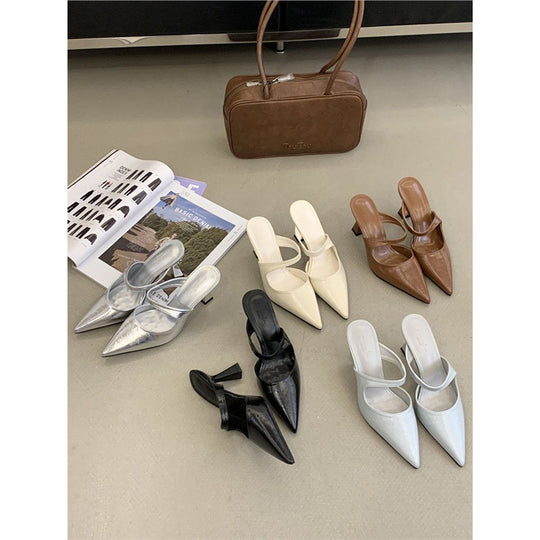 Damen Slingback-Pumps mit elegantem transparentem Riemendesign EB