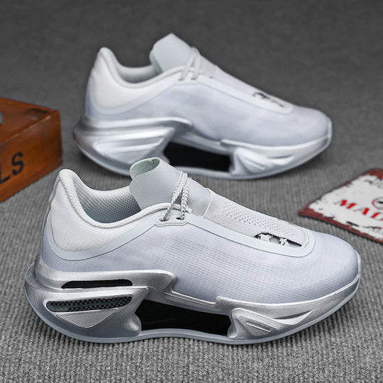 Herren moderne Sneaker mit skulpturierter Plateau-Performancesohle, nahtlosem Strickschaft und integrierter Fersenstütze EB