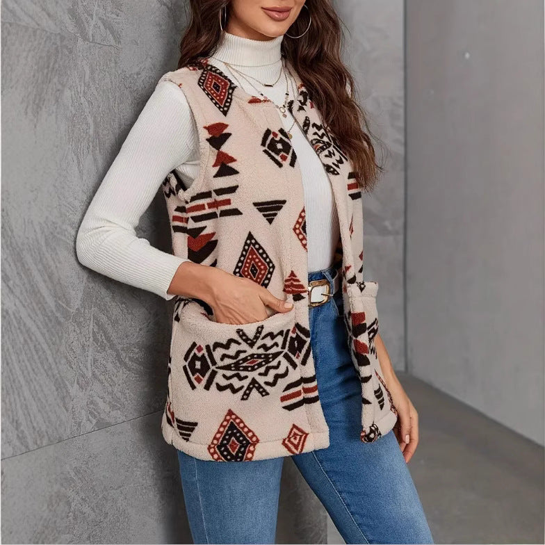 Damen Weste mit modischem Ethno-Design EB