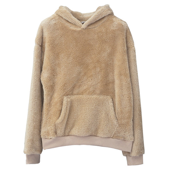 Damen Kuscheliger Hoodie mit hohem Kragen EB