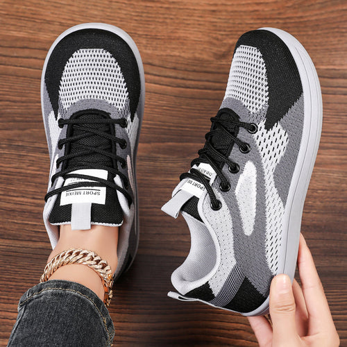 Damen Sportliche Mesh-Sneaker mit ergonomischem Fußbett und rutschfester Sohle EB