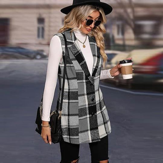Damen modischer Langblazer EB